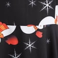 thumbnail image 6 of Fesfesfes Christmas Women Gowns Bandage Retro Print Short Sleeve Evening O-Neck Party Prom Vintage Dress Under $10, 6 of 9