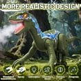 thumbnail image 6 of KIVDIT Remote Control Dinosaur Toys for Boys Kids, Electronic Programmable RC Robot Toy Walking Roaring Spray Dinosaur Gift for Birthday Christmas for 3-8 Kids, 6 of 8