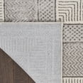 thumbnail image 3 of Nourison Glam Modern Bordered Indoor Rug Silver 3'11" x 5'11", 3 of 9