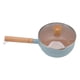 thumbnail image 4 of Cacerola para salsa Ficarrico, olla para leche multifuncional de aleación de aluminio a prueba de palos con mango de madera para estufa de gas de inducción, color azul, 4 of 8