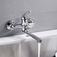 thumbnail image 5 of Cocina en la pared lavabo fregadero mesa de lavandería balcón fregadero grifo caliente y frío doble agujero, 5 of 5
