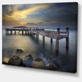 thumbnail image 2 of Old Wood Boat Jetty into Blue Sea, 2 of 3