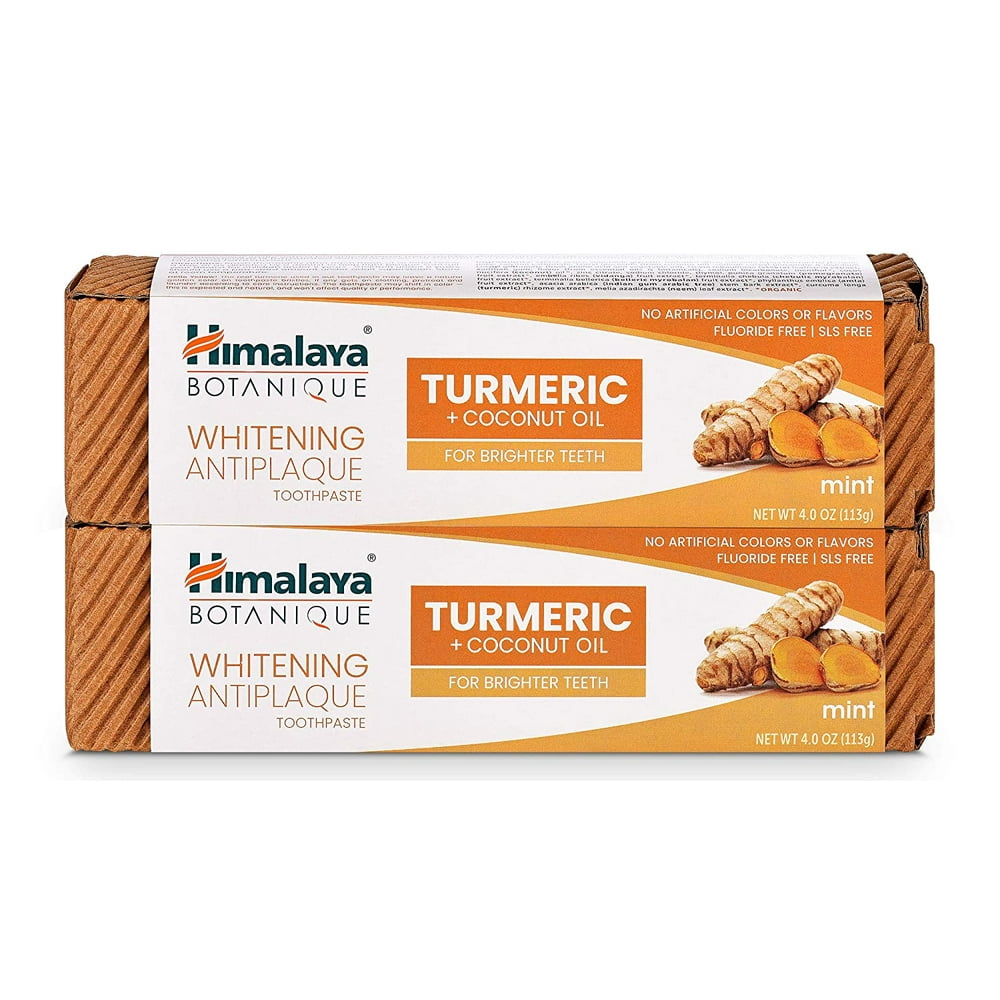 Himalaya Whitening Antiplaque Toothpaste with Turmeric + Coconut Oil
