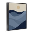 thumbnail image 3 of Stupell Industries Mid-Century Blue Hills & Moon Black Framed Giclee Art, 11 x 14, by Lil' Rue, 3 of 8