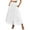 White, variant on Mgmyaa Women's Skirts Tiered Maxi Skirts Eyelet Smocked Tiered A Line Flowy Elastic Waist Long Skirt
