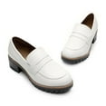 thumbnail image 4 of DREAM PAIRS Womens Comfortable Platform Chunky Heel Business Casual Loafers, 4 of 8