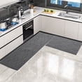 thumbnail image 3 of Kitchen Rugs Sets of 2 YEERSWAG 22"x 30"+ 22"x48“ Runner Rugs for Kitchen, Washable Kitchen Mat Soft Comfort Floor Mat Polypropylene Non-Slip Rug for Kitchen Hallway Office Sink Laundry, 3 of 7