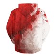 thumbnail image 5 of Men's Blood Graphic Print Hoodie Masquerade Party Essential Lightweight Horror Comfort Halloween Christmas Hooded Sweatshirt Polyester Spandex Blend Pocket Pullover, 5 of 5