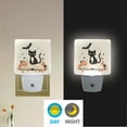 thumbnail image 2 of Yayeee LED Night Light for The Home Plug in With Light Sensors 2 Pack, Cartoon Halloween Cat, 2 of 6