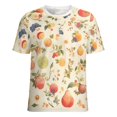 thumbnail image 5 of Various Fruits Women's Short Sleeve T-Shirt Crew Neck Casual Summer Trendy Loose Fit Tops, 5 of 6
