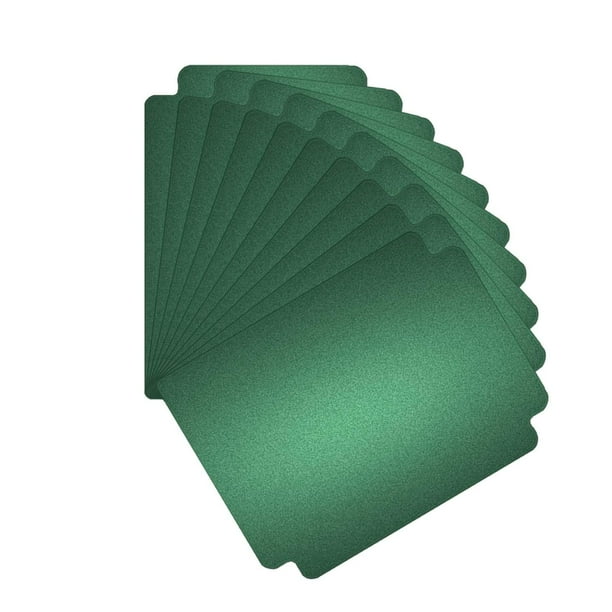 10x divisores de tarjetas comerciales con pestañas, páginas de clasificación de tarjetas, clasificación de tarjetas de béisbol, separador de naipes , Verde Hugo Divisores de tarjetas coleccionables