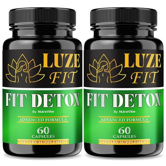 (2 Pack) Luze Fit Detox Capsules – Daily Care Formula with a Clean, Natural Blend to Support Body Goals, Fitness & Vitality | Easy-to-Take LuzeFit Detox Pills for Wellness (120 Capsules)