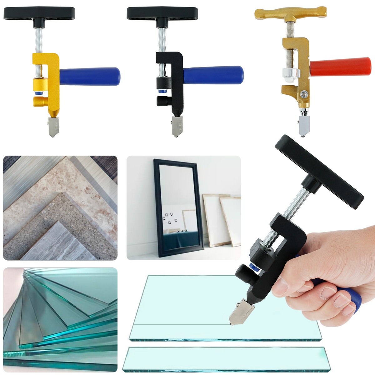 RELAX 2 in 1 Manual Tile Cutter Ergonomic Glass Tile Cutter Hand Tool