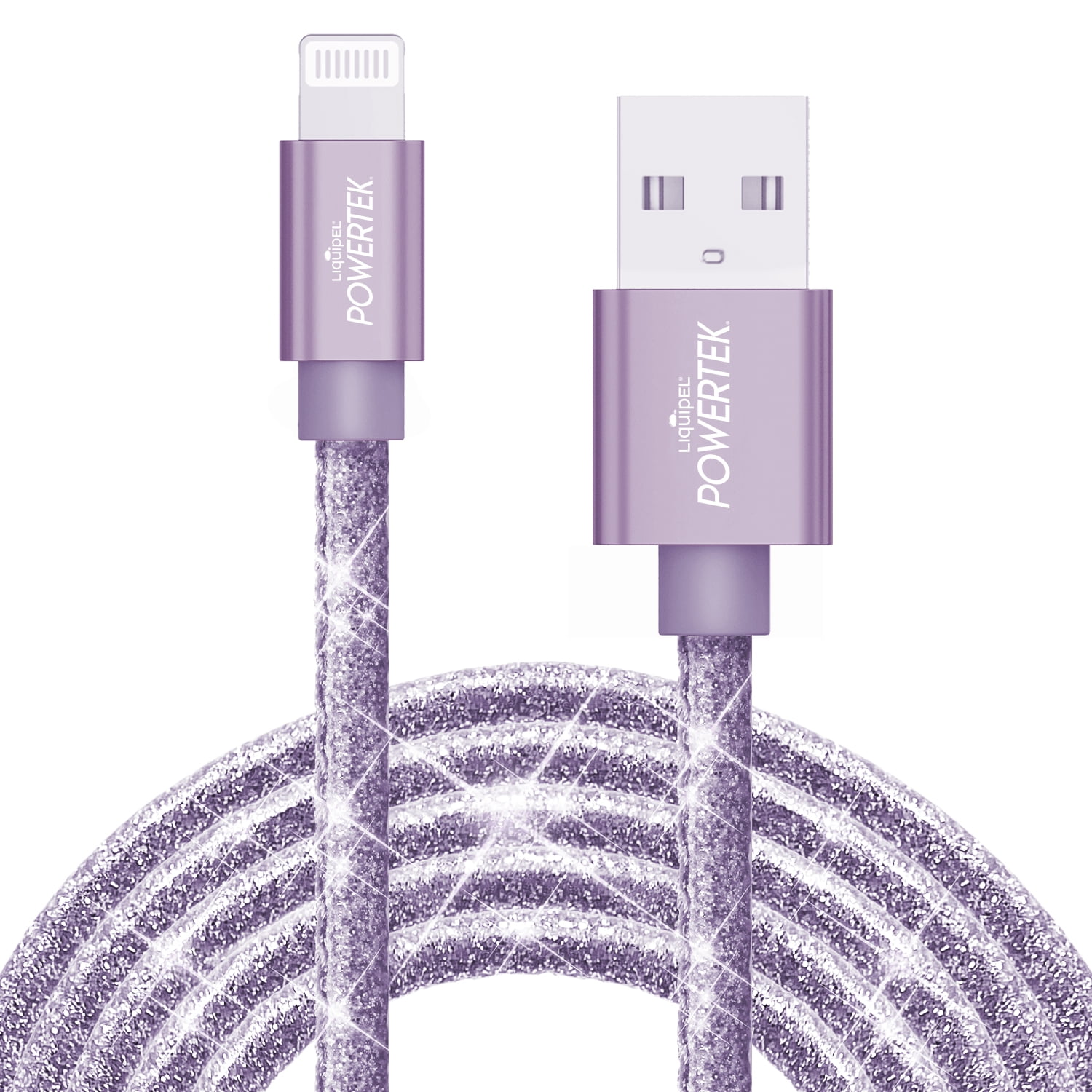 Liquipel Powertek Glitter Apple Lightning Cable