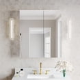 thumbnail image 5 of ANGELES HOME 28" x 32" Bathroom Mirror Medicine Cabinet, Copper-Free Safety Glass, 2 Doors, Surface or Recessed Mount, 6 Adjustable Shelves, 5 of 14