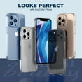 thumbnail image 5 of ULAK Clear Case for iPhone 13 Pro, Slim Anti-Yellowing Shockproof Protective Phone Case for Apple iPhone 13 Pro 6.1 2021, Crystal Clear, 5 of 10