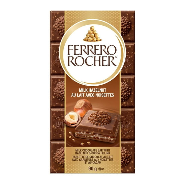 Barre lait et noisettes FERRERO ROCHER® 90g