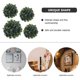 thumbnail image 2 of 4 pcs Artificial Plant Topiary Balls Fake Green Grass Ball Pendant Hanging Faux Grass Balls, 2 of 3