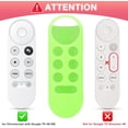 thumbnail image 3 of 2PC Cover-Case-for-Chromecast-Google-TV-Remote, Glow-in-The-Dark Silicone Sleeve Skin for Google Chromecast 4K/HD (Green + Blue), 3 of 17