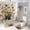 style-123, variant on Shower Curtain 4 Piece Set Vintage Elegant Rustic Floral Botanical French Bathroom Sets with Curtain Rug Toilet Cover And U Shaped Mat Colorful Bohemian Flower 12 Plastic Hooks for Bathtub Decor