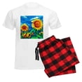 thumbnail image 6 of CafePress - Sunflowers Painting Pajamas - Men's Light Loose Fit Cotton Pajama Set, 6 of 7