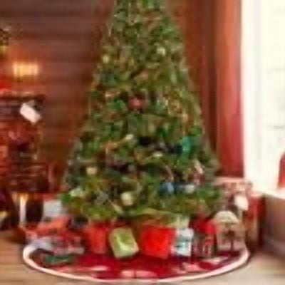 Cameland Christmas Tree Skirt Decorations Santa Claus Snowflake Christmas Tree Skirt Exquisite Tree Bottom Decoration Tree Skirt