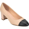thumbnail image 1 of Evolve by Easy Spirit Womens Rainie Leather Pumps Beige 7 Wide (C,D,W), 1 of 5