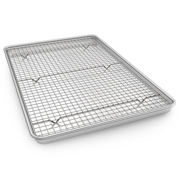 24 Inch Baking Sheet Pans with Rack Set, Natural