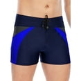thumbnail image 4 of Men's Square Leg Swim Briefs Swimsuit Athletic Swimwear Bathing Suit Swimming Trunks, 4 of 8