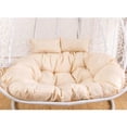 thumbnail image 2 of Cojín de silla de columpio doble, cesta colgante, almohadilla gruesa para jardín, interior, exterior, balcón, mecedora Fivean unisex, 2 of 2