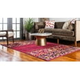 thumbnail image 3 of Rugs.com Fleur Collection Rug – 2' x 3' Red Medium-Pile Rug Perfect For Entryways, Kitchens, Breakfast Nooks, Accent Pieces, 3 of 9