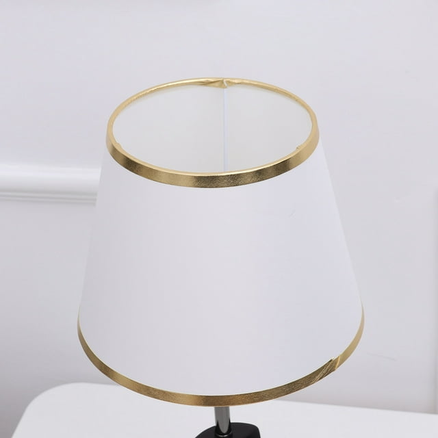 BRIGHTFUFU Table Fabric Lamp Cover Lamp Shade Cloth White Luxurious Hotel 1Set