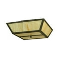 thumbnail image 3 of Meyda Tiffany 136919 15" Square Madera Flush Mount Ceiling Fixture - Bronze, 3 of 4