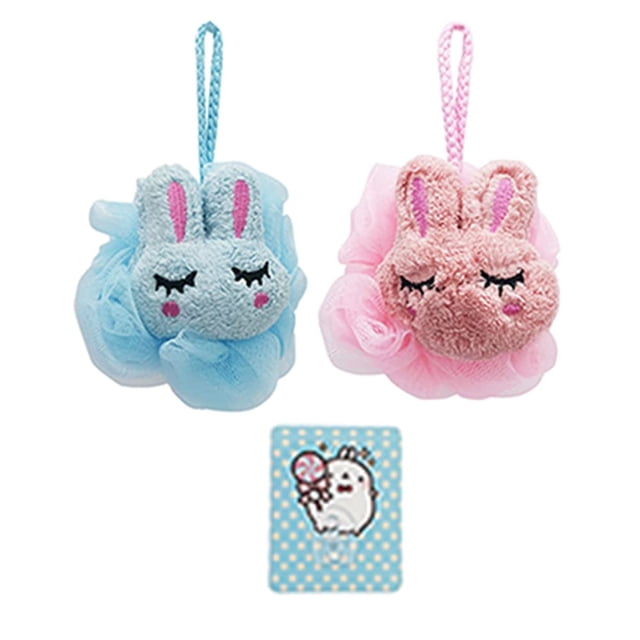 Esponjas de belleza anime lindas esponjas de baño para mujeres grandes esponjas Luffa bola de ducha de dibujos animados lufa con mango accesorios de baño de belleza anime ducha lufa exfoliante esponja