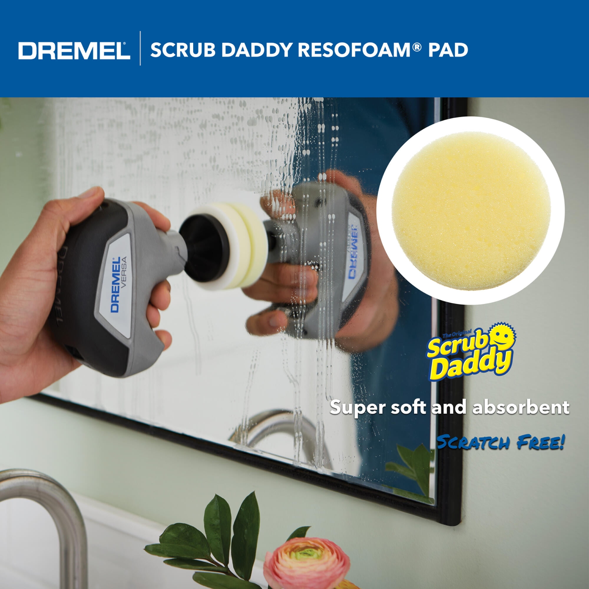 Dremel Versa Scrub Daddy Cleaning Pads, Replacement/Upgrade for Dremel Versa Tool, 5 Pieces