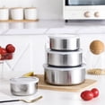 thumbnail image 4 of RKZDSR 5 Pcs Stainless Steel Home Kitchen Food Container Storage Mixing Bowl Set Kitchen Appliances For Sale, 4 of 9