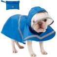 thumbnail image 1 of Revestible de perros reflectantes con capucha y agujero del arnés para cachorro de perro grande y pequeño, chaqueta de lluvia con capucha impermeable, ropa de poncho con bolsa de almacenamiento esquí esquí Gafas de esquí, 1 of 5