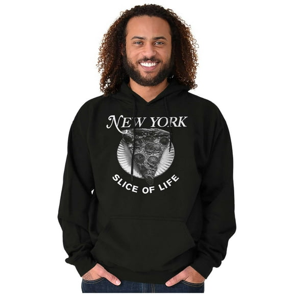 New York Slice Of Life NY Pizza Lover Hoodie Sweatshirt Women Men Brisco Brands S
