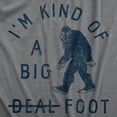thumbnail image 2 of Mens Im Kind Of A Big Foot T Shirt Funny Sarcastic Bigfoot Sasquatch Joke Tee for Guys Graphic Tees, 2 of 9