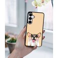 thumbnail image 5 of WIRESTER Shockproof Soft Rubber Cover Case for Samsung Galaxy S25 FE 5G 6.7" 2025, Black Tan Pembroke Welsh Corgi Dog On Sunset Background, 5 of 5