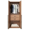 thumbnail image 6 of Manhattan Comfort Lee Wardrobe Closet 2.0 from Engineered Wood in Golden Brown, 6 of 8