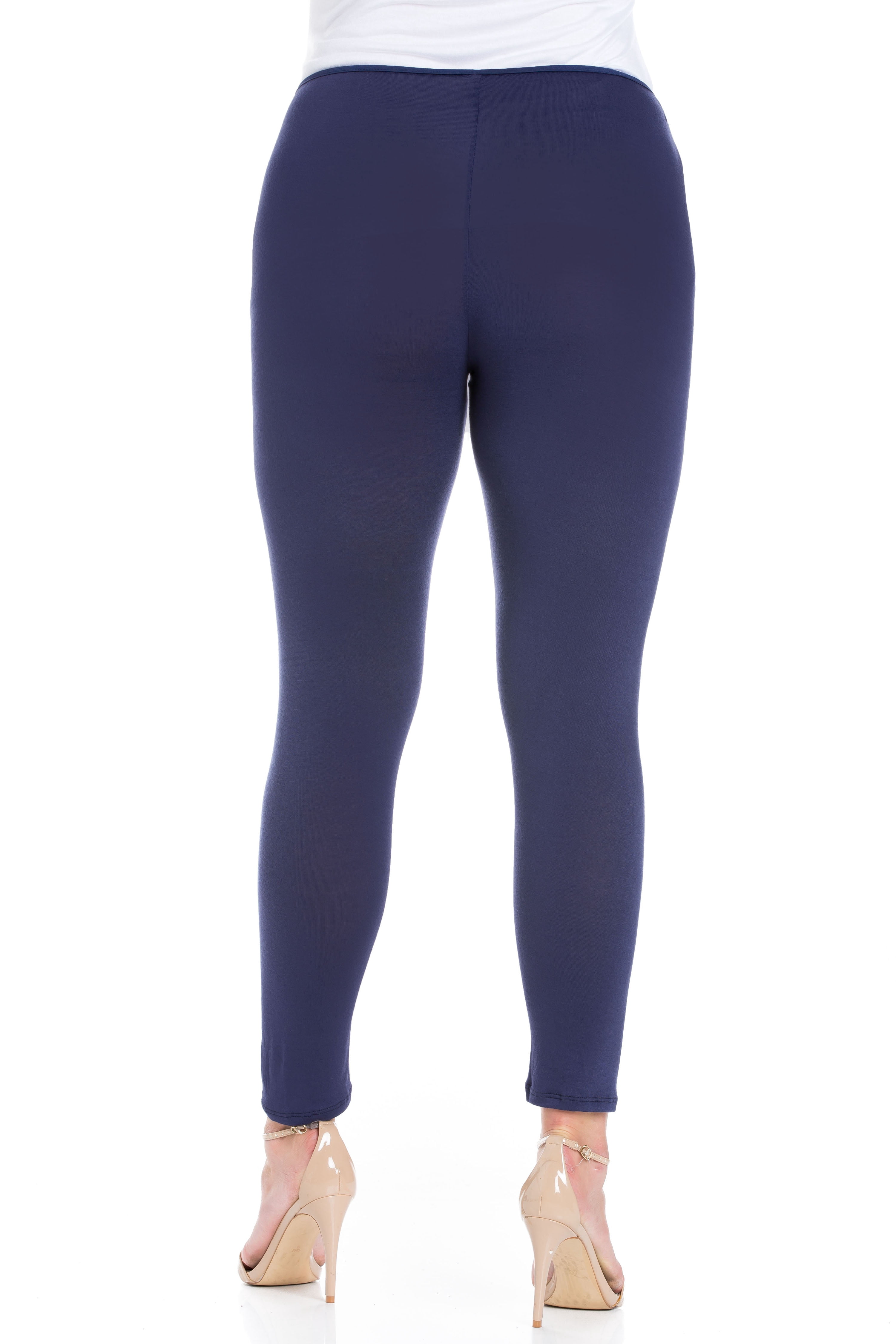 24/7 Women's Plus Size Comfort Apparel Comfortable Ankle Length Plus Size Leggings