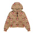 thumbnail image 4 of Xoenoiee Christmas Deer Candy Print Girls Half Zip Hoodies Xmas Oversized Sweatshirts Casual Pullover Long Sleeve Shirts Fall Fashion 2024 Winter Clothes, Size 7-8 Years, 4 of 7