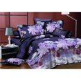 thumbnail image 3 of 4 Pcs/set Drap de Lit Imprimé Série Fleur 3D Housse de Couette pour Décoration Intérieure, 3 of 4