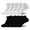 no5-WH-BK, variant on LBJR Mens Ankle Socks Breathable Casual Comfort Thin Low Cut Socks for Men,10 Pairs