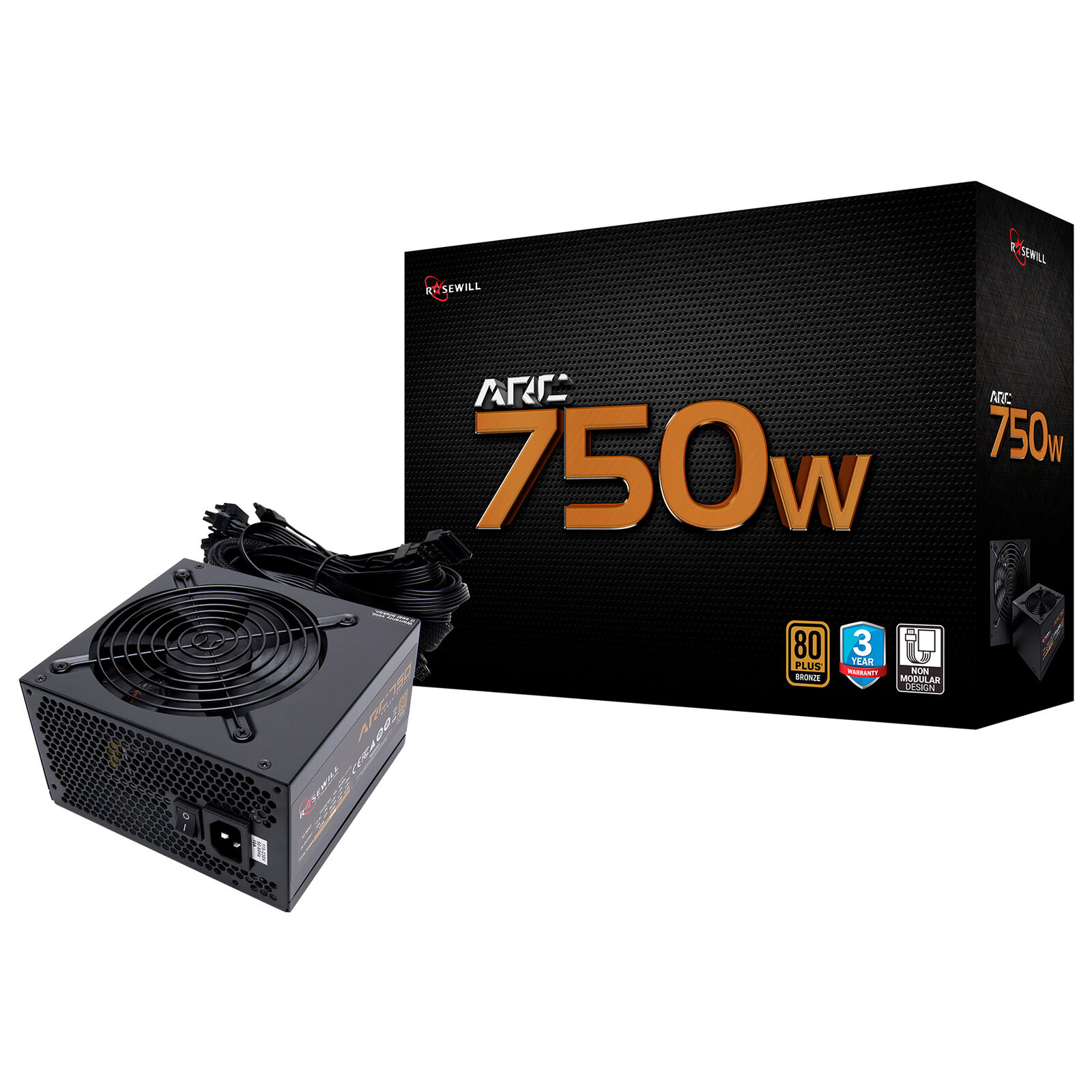 Rosewill ARC Series 750 Watt Gaming Computer Power Supply 80 PLUS