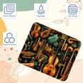 thumbnail image 3 of Musical Instrument Square Desk Mat Mousepad, 8.3x9.8 Inch Non-Slip Rubber Bottom, Printed Gaming Mousepad for Office and Gaming, 3 of 6