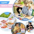 thumbnail image 6 of Bento Box , 3 Pack Snack Containers with 3 Compartments for Meal Prep & On-the-Go , Lunchable Container Reusable and BPA-Free, 6 of 7