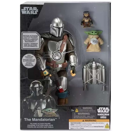 Star Wars The Mandalorian & Grogu The Mandalorian Talking Action Figure [with Grogu & Minch]