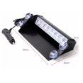 thumbnail image 3 of Emergency Vehicle LED Strobe Light - 12-24V Red Blue Warning Light with Suction Cups for Windshield, IP65 Waterproof for Trucks & Security Vehicles, 3 of 5